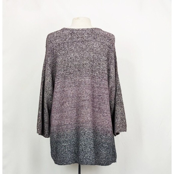 J.Jill Sweater Purple Ombre Dolman Sleeve Sweater Misses Size L - Picture 5 of 8